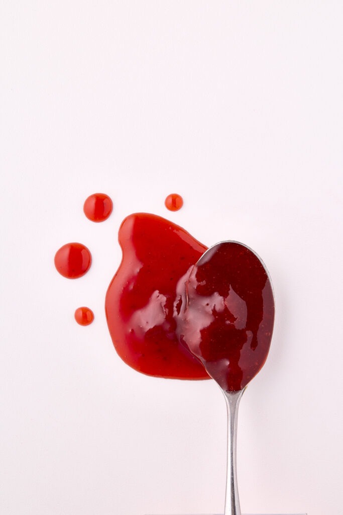 Textured coulis with xanthan gum by Louis François