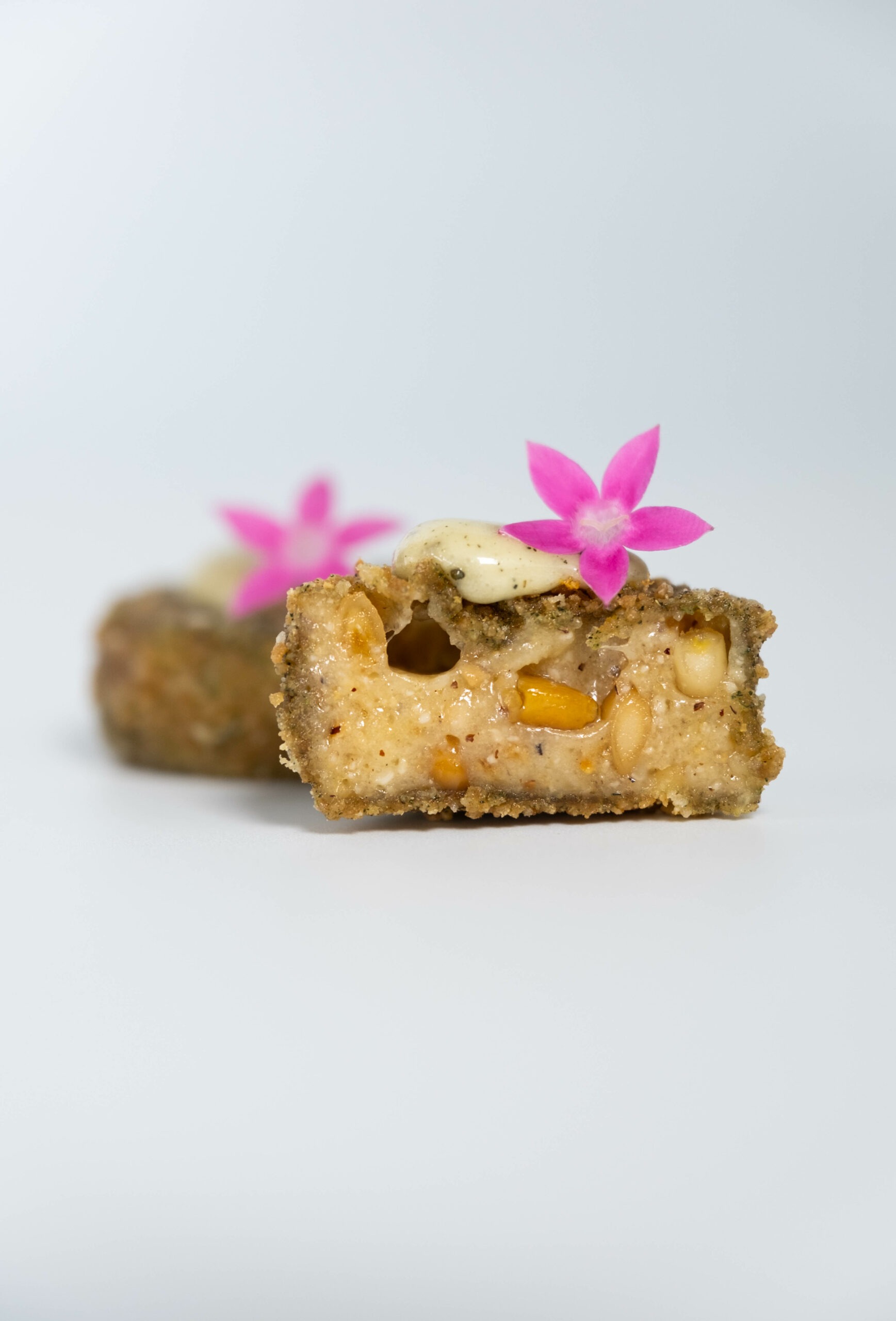 Croquette brie de meaux menthe-pignon