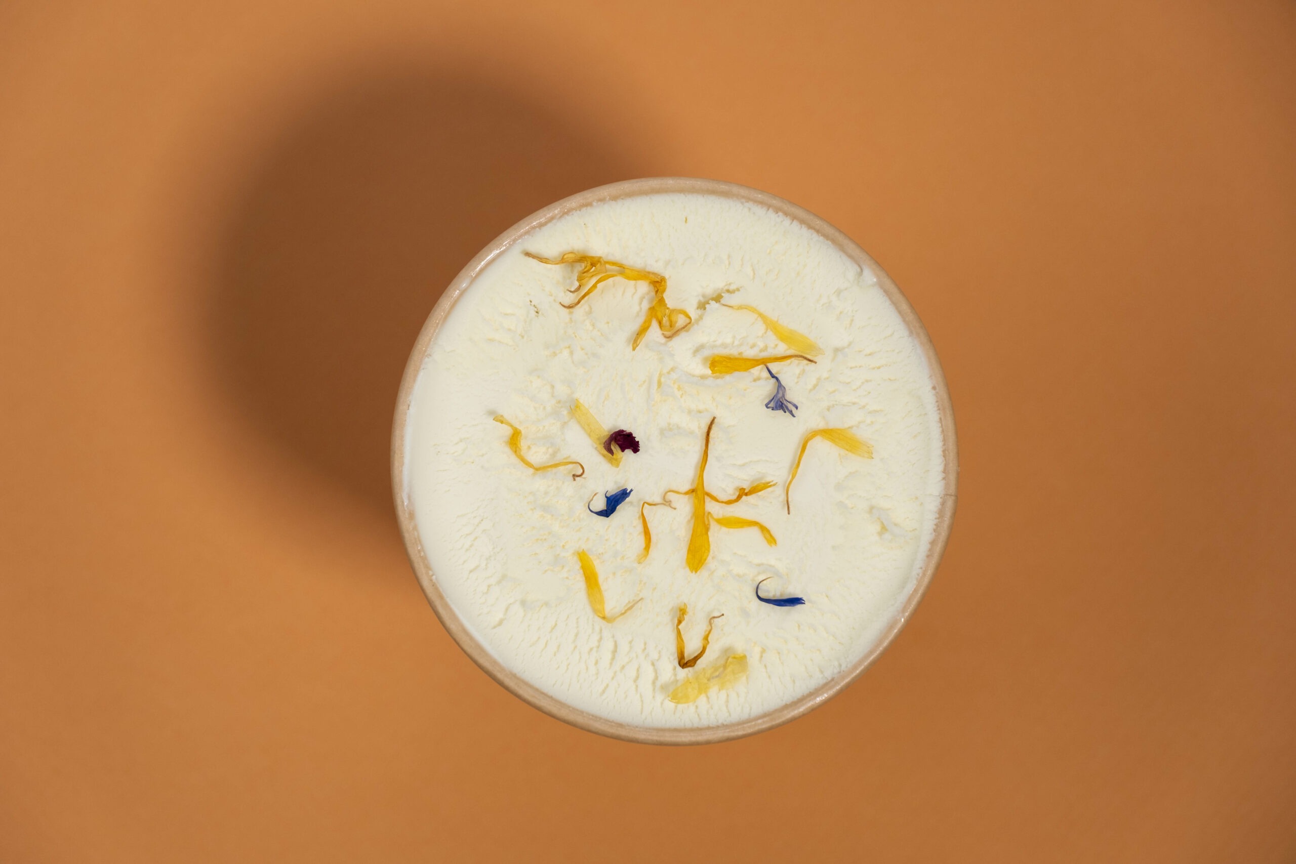 Crème Glacée Huile d&rsquo;Olive et Fleur d&rsquo;Oranger